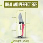 Professional SK5 Steel Blades Gardening Pruners, Gardeness Japanese Bypass Pruning Shears