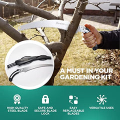 GARDENESS 13 inch Pruning Saw Quick Replace Blade