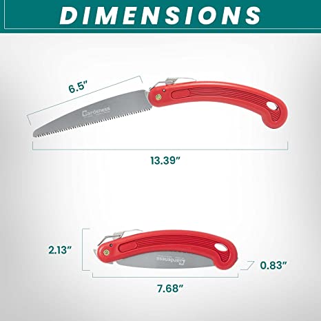 Gardeness Pruning Folding Saw, 160mm Small Hand Saw