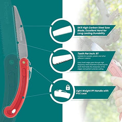 Gardeness Pruning Folding Saw, 160mm Small Hand Saw